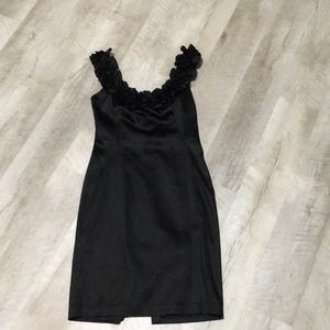 WHBM Satin Dress. Black.